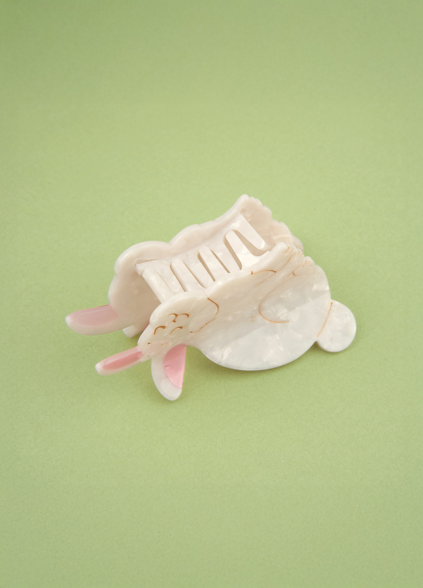 大白兔造型髮抓